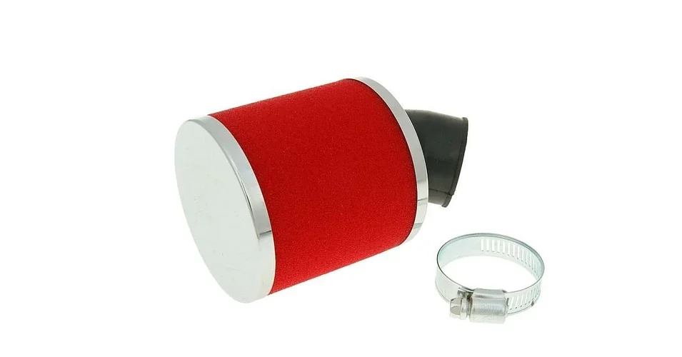 Levegőszűrő 28-35mm hajlított piros V-parts Végkiárusítás