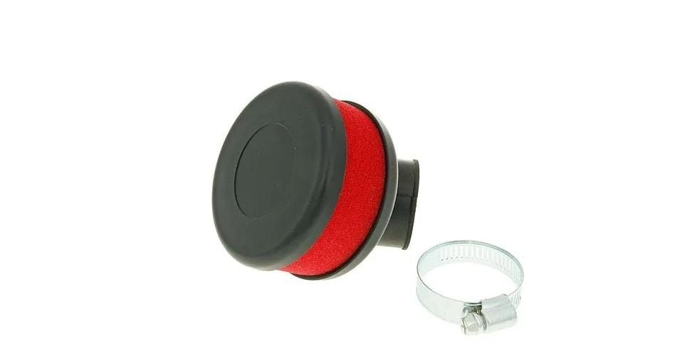 Levegőszűrő 28-35mm lapos hajlított piros V-parts Olcsó