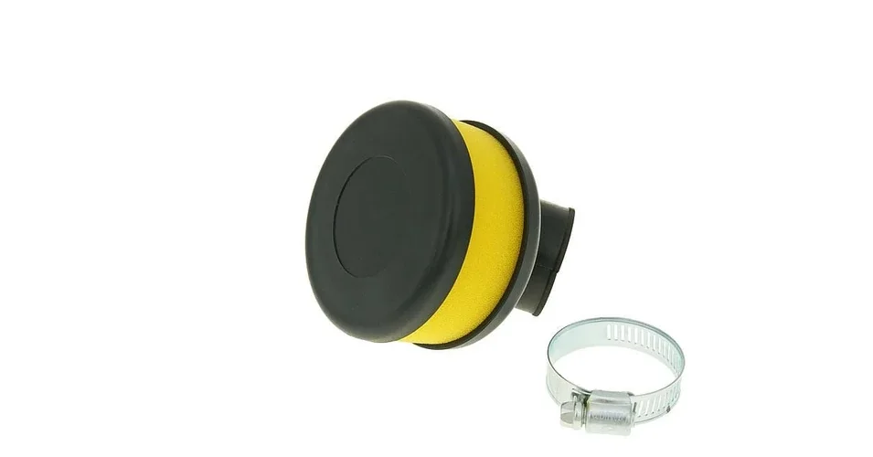 Levegőszűrő 28-35mm lapos hajlított sárga V-parts Utolsó esély