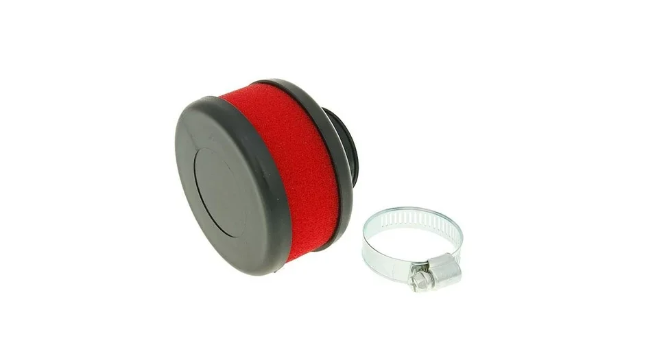 Levegőszűrő 28-35mm lapos egyenes piros V-parts Szuper ajánlat