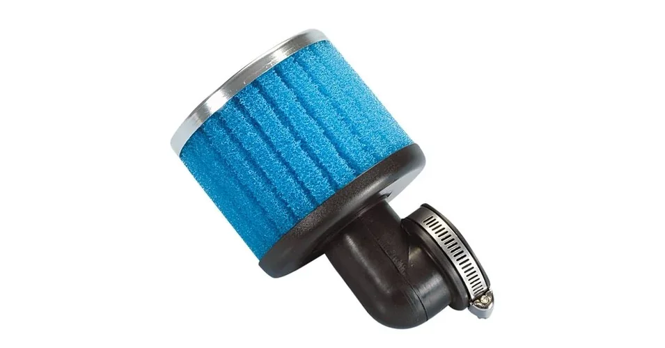 Levegőszűrő 38mm 90° hajlított hosszú (kék) Polini Akciós ár