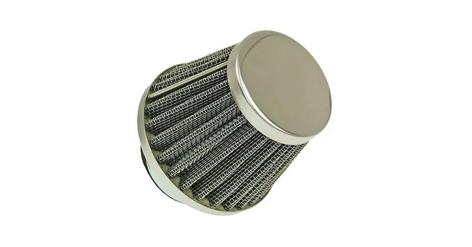 Levegőszűrő 34/ 35 /36mm egyenes króm Power 101-Octane Alacsony ár