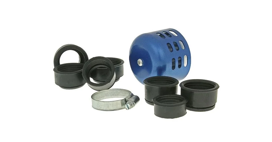 Árengedmény Levegőszűrő alumínium védőházas 28-47mm kék 101-Octane