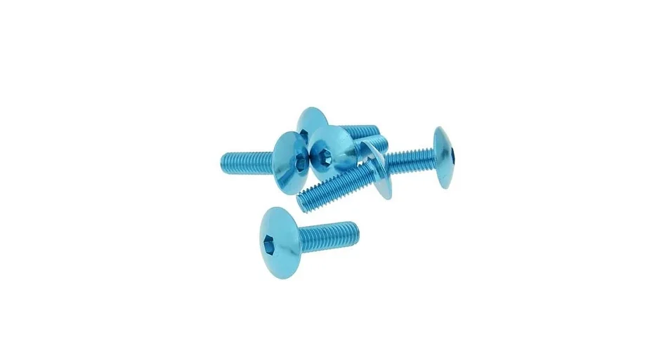 Gyors kiszállítás Csavar szett eloxált alumínium sötétkék 6 db-os M6x20 V-parts