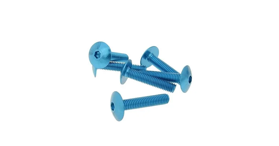 Gyors kiszállítás Csavar szett eloxált alumínium kék 6 db-os M6x30 V-parts