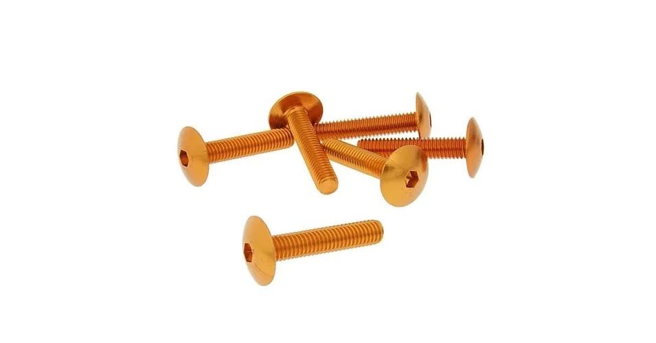 Árcsökkenés Csavar szett eloxált alumínium narancs 6 db-os M6x30 V-parts