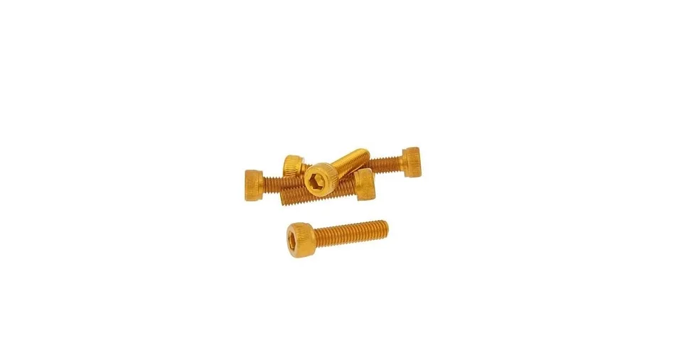 Olcsó Csavar szett hatszögletű alumínium arany 6 db-os M5x20 V-parts
