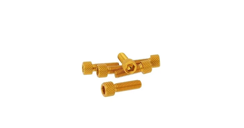Csavar szett hatszögletű alumínium arany 6 db-os M6x20 V-parts Végkiárusítás