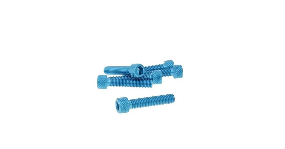 Csavar szett hatszögletű alumínium kék 6 db-os M6x30 V-parts Ne maradj le