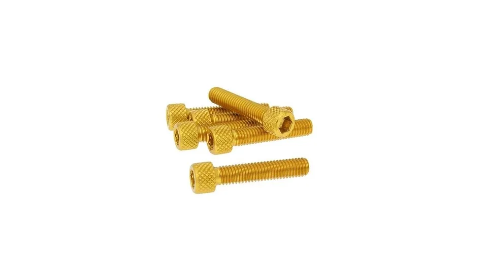 Csavar szett hatszögletű alumínium arany 6 db-os M6x30 V-parts Biztonságos vásárlás