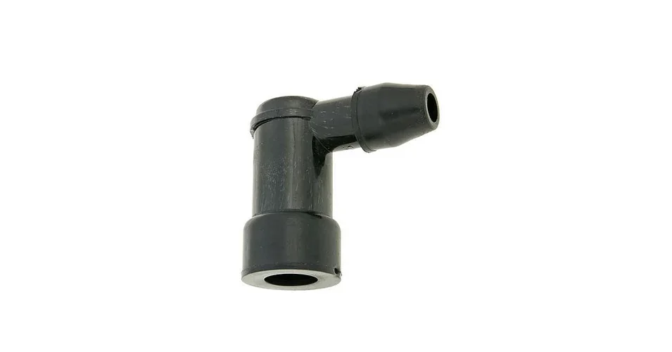Akció Gyertyapipa 90° rövid (fekete) V-parts