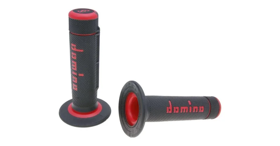 Akciós ár Markolat pár fekete-piros off-road Domino A020
