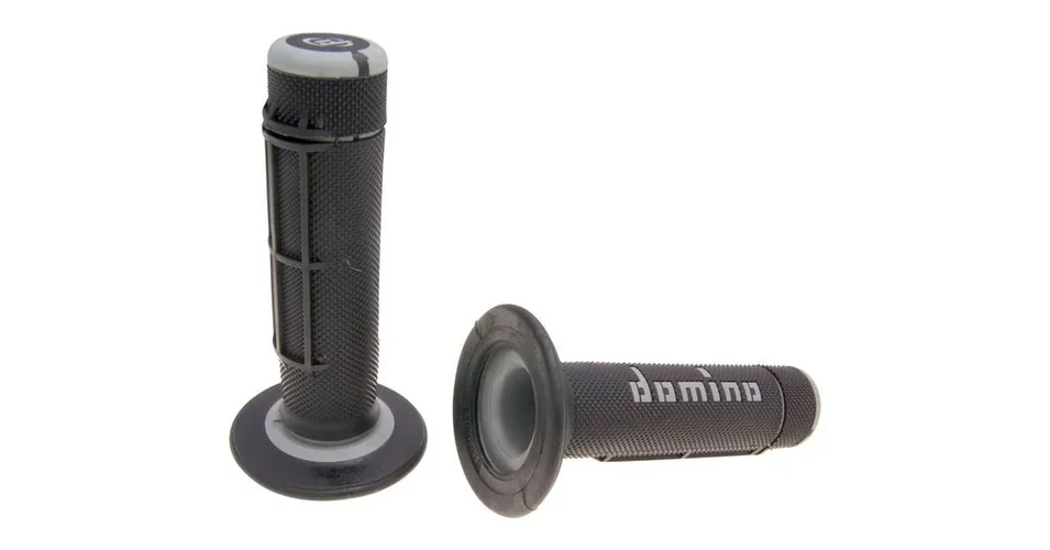 Népszerű Markolat pár fekete-szürke off-road Domino A020