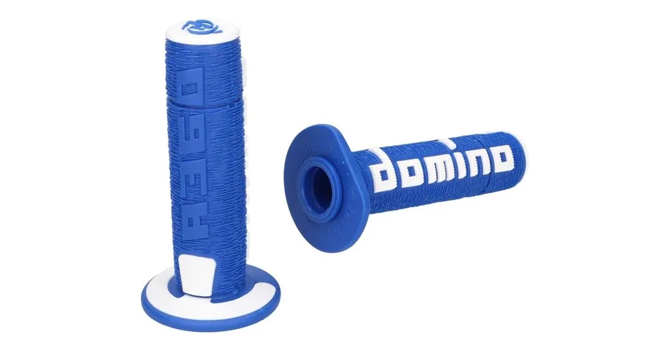 Árengedmény Markolat pár kék-fehér off-road Domino A360