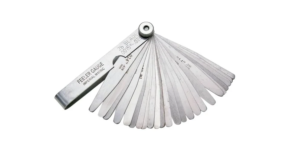 Gyertya hézagmérő szerszám 0.051-0.635mm (26 lapos) Silverline Vedd meg online