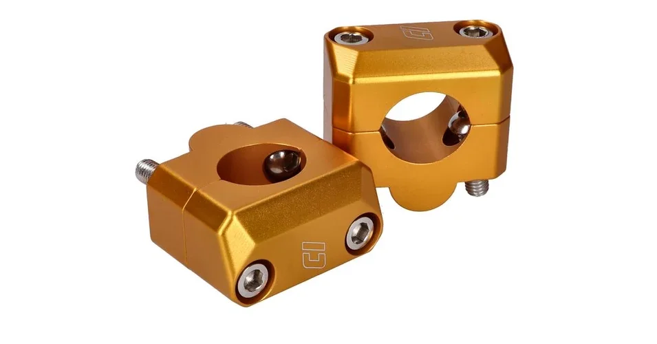 Prémium Kormány tartó adapter szett 22 mm - 28,6 mm arany Doppler