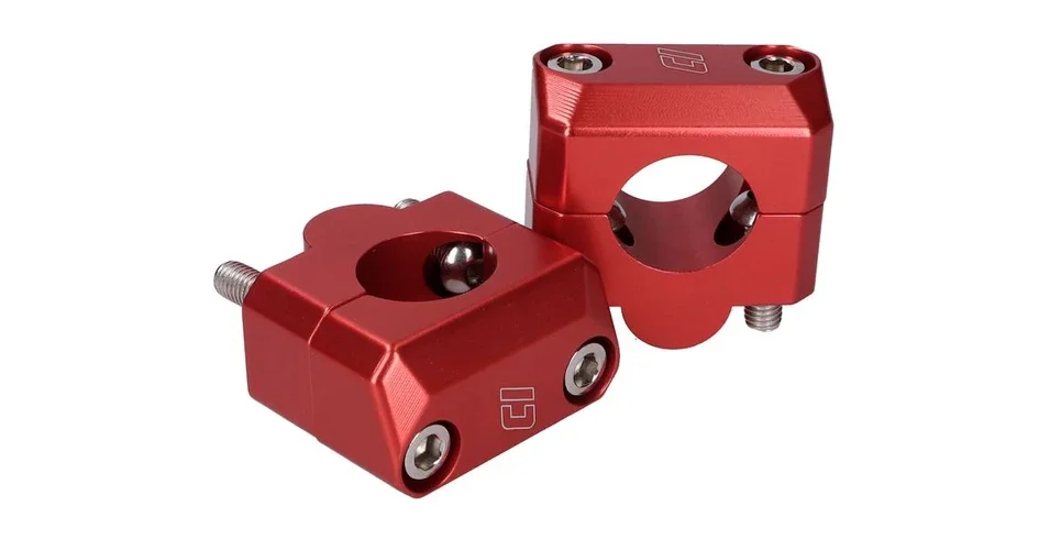 Szezonális akció Kormány tartó adapter szett 22 mm - 28,6 mm piros Doppler