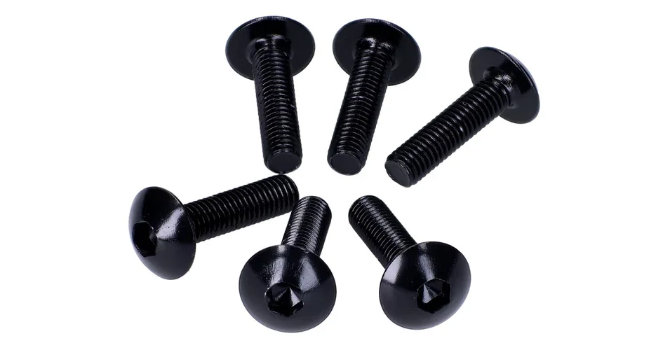 Biztonságos fizetés Csavar szett eloxált alumínium fekete 6 db-os M5x20 V-parts