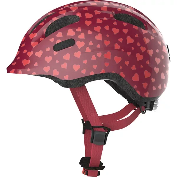 ABUS kerékpáros gyerek sisak Smiley 2.0, In-Mold, cherry heart, M (50-55 cm) Azonnal elérhető