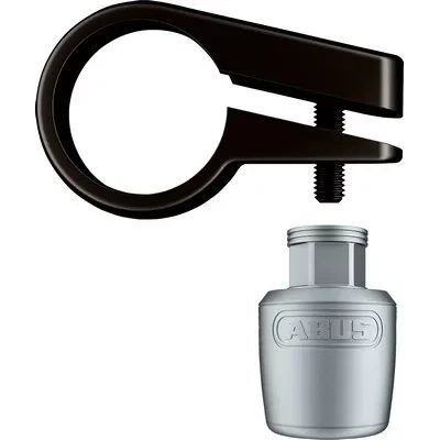 ABUS speciális nyeregcső védelmi zárszerkezet - NUTFIX M5 SPC 28,6 - ezüst Azonnali szállítás