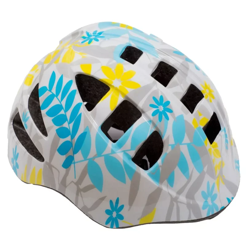 Akció Kerékpáros sisak - S - 48-52 cm - szürke - virágos