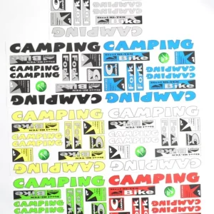 Szezonális akció Matrica-szett camping