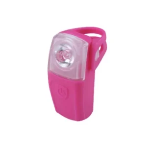 Villogó hátsó elemes szilikon 0,5w3 funkció pink 1 piros led Szuper akció