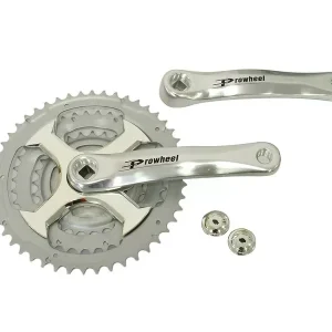 Akció Hajtómű mtb alu 28/38/48T 170M | mya-40, ezüst, hi-poised crank