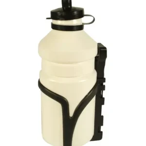 Akciós ár Kulacs műanyag+műanyag tartó | 500ml fehér